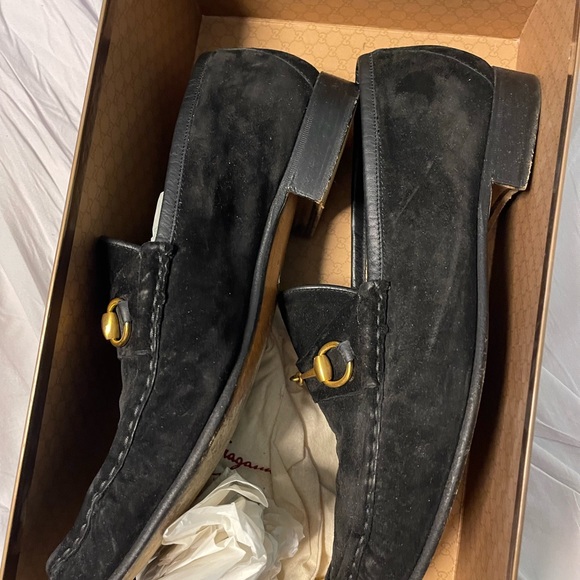Gucci Black Velvet GG Horsebit Loafer Size US 12 MENS - Picture 4 of 5